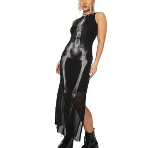 Blackmilk - See Right Through Me Sheer Column Maxi Dress - Limited